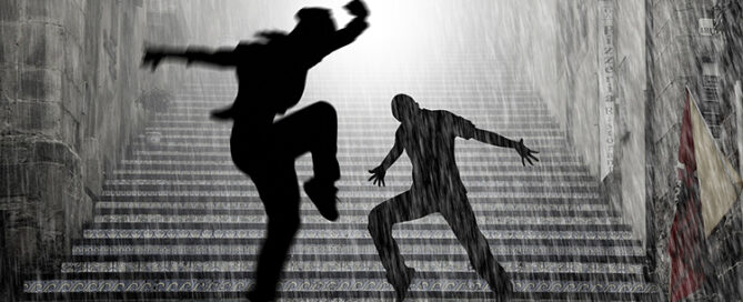 people dancing in the rain